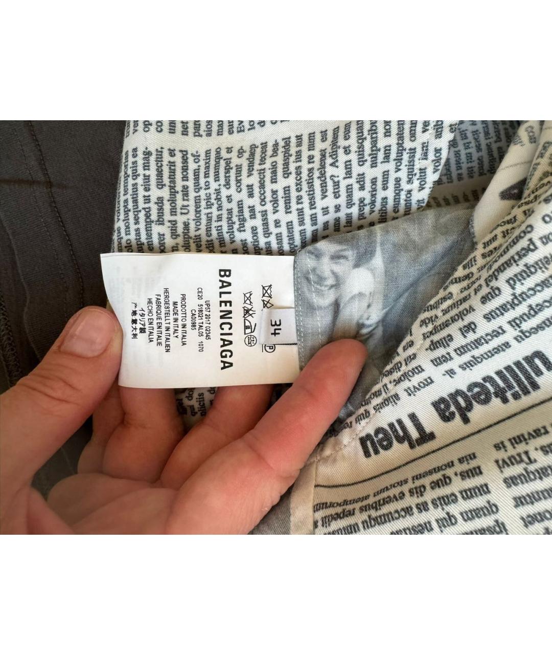 BALENCIAGA Белая рубашка, фото 8