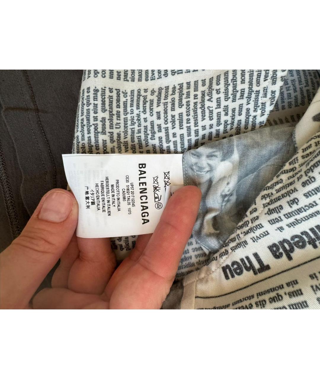 BALENCIAGA Белая рубашка, фото 4