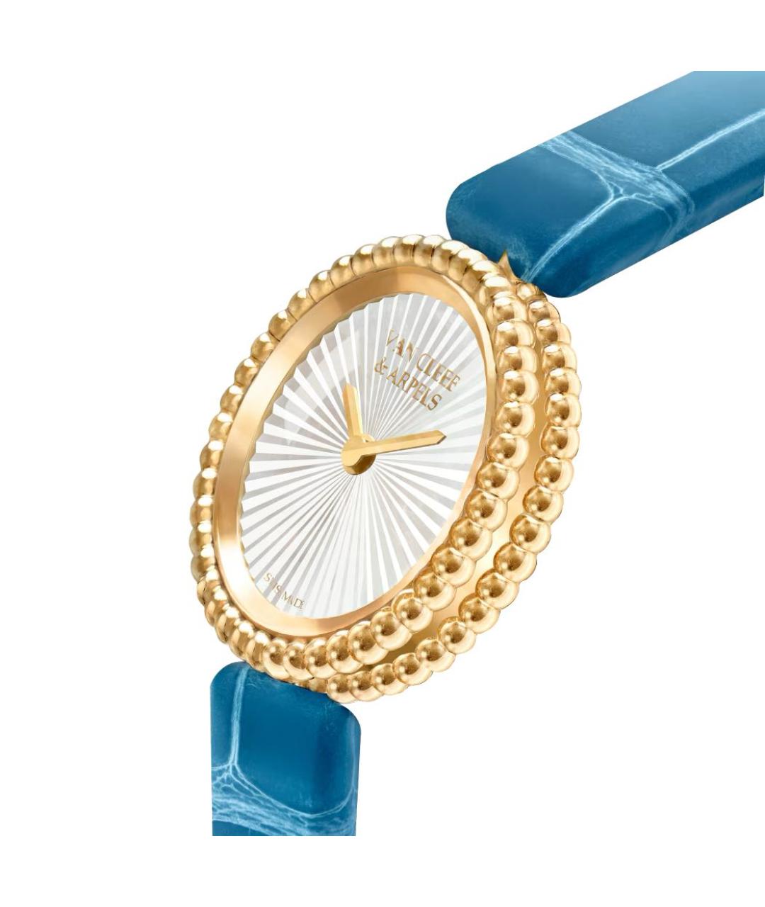 VAN CLEEF & ARPELS Голубые часы из желтого золота, фото 2