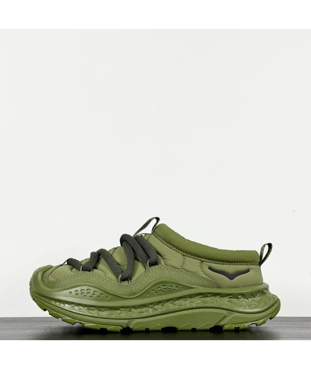 HOKA Зеленые текстильные низкие кроссовки / кеды, фото 9
