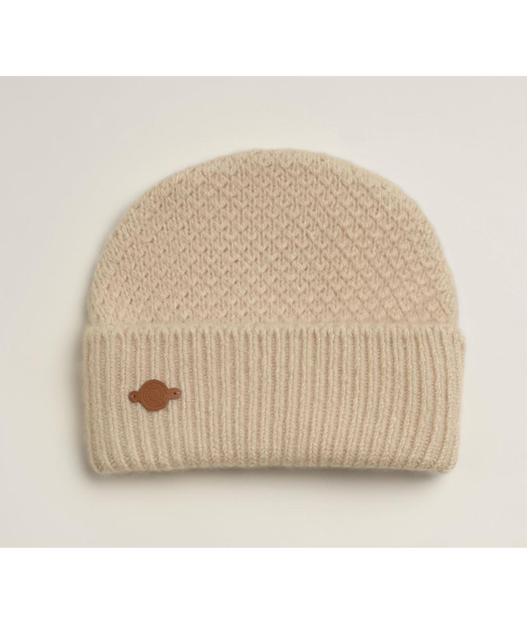 HERMES Бежевая кашемировая шапка, фото 3