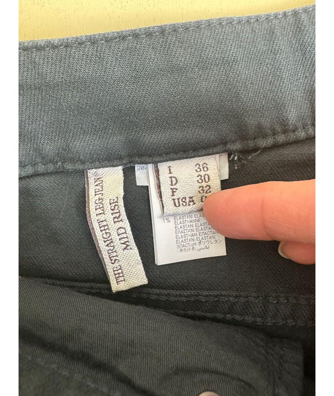 BRUNELLO CUCINELLI Черные прямые джинсы, фото 7