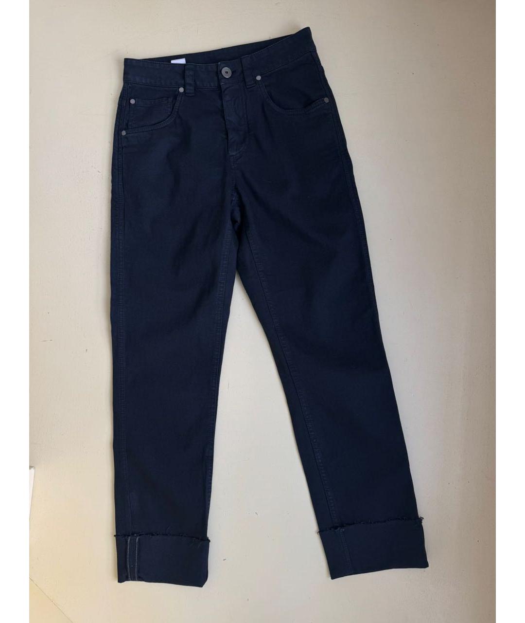 BRUNELLO CUCINELLI Черные прямые джинсы, фото 9