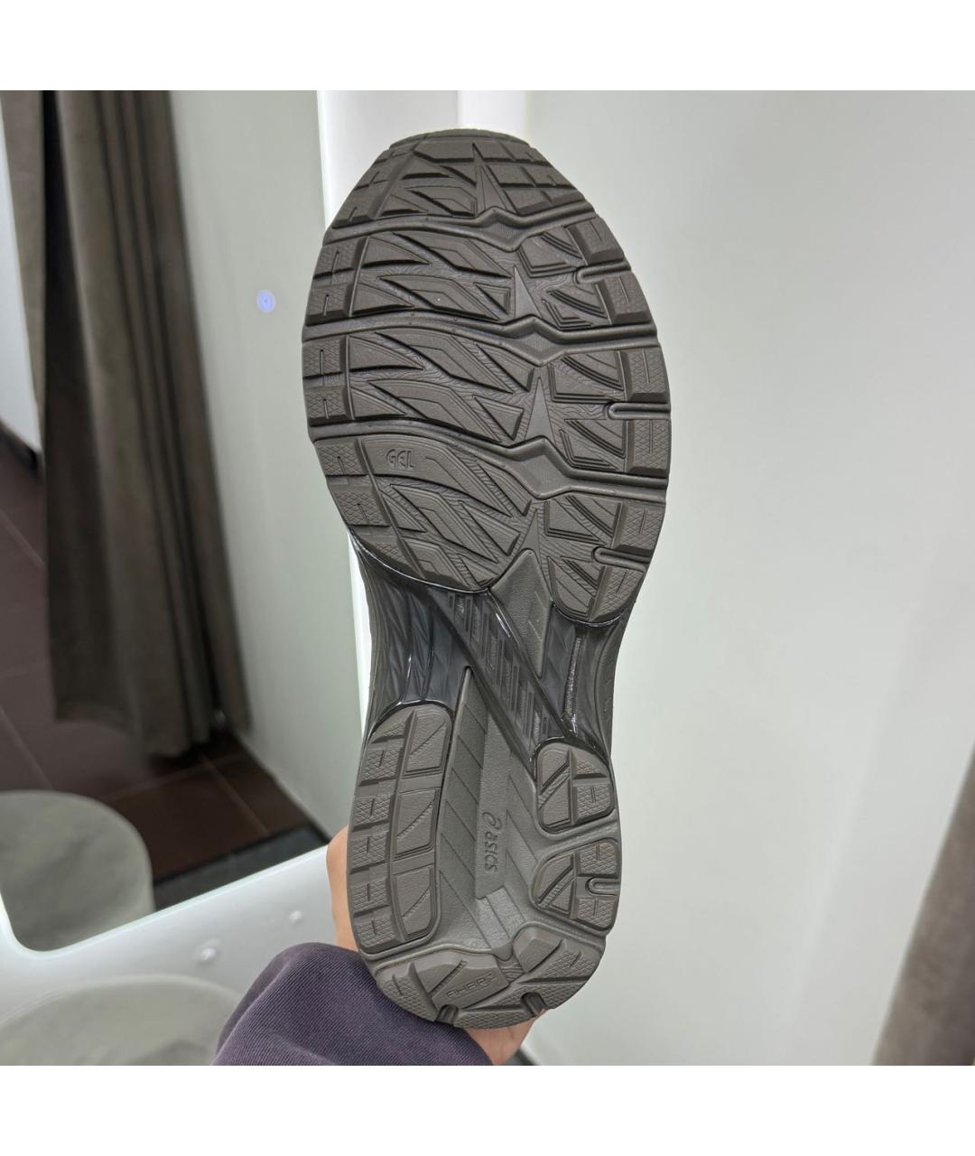 ASICS Хаки кожаные низкие кроссовки / кеды, фото 7