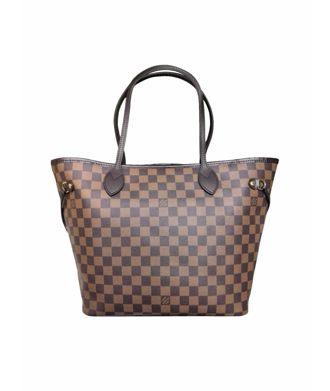 LOUIS VUITTON Коричневая кожаная сумка тоут, фото 1