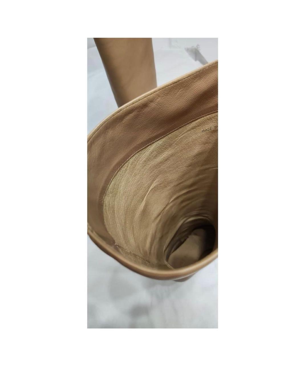 SEE BY CHLOE Бежевые кожаные сапоги, фото 6