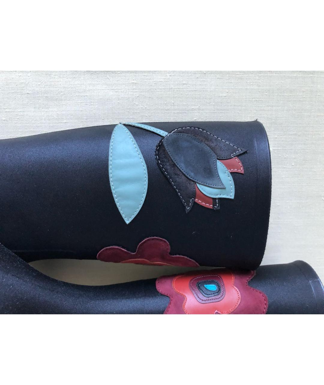 RED VALENTINO Черные резиновые сапоги, фото 5