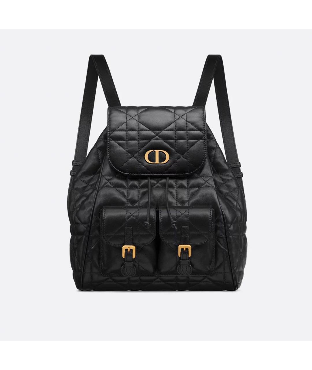 CHRISTIAN DIOR Черный кожаный рюкзак, фото 8