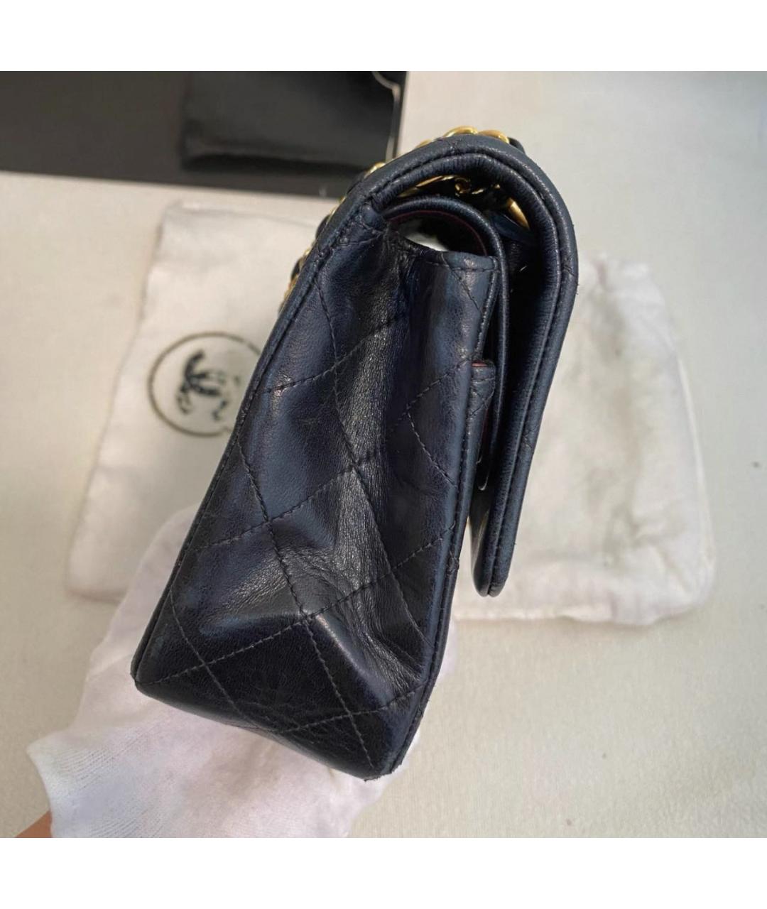 CHANEL Черная кожаная сумка через плечо, фото 5