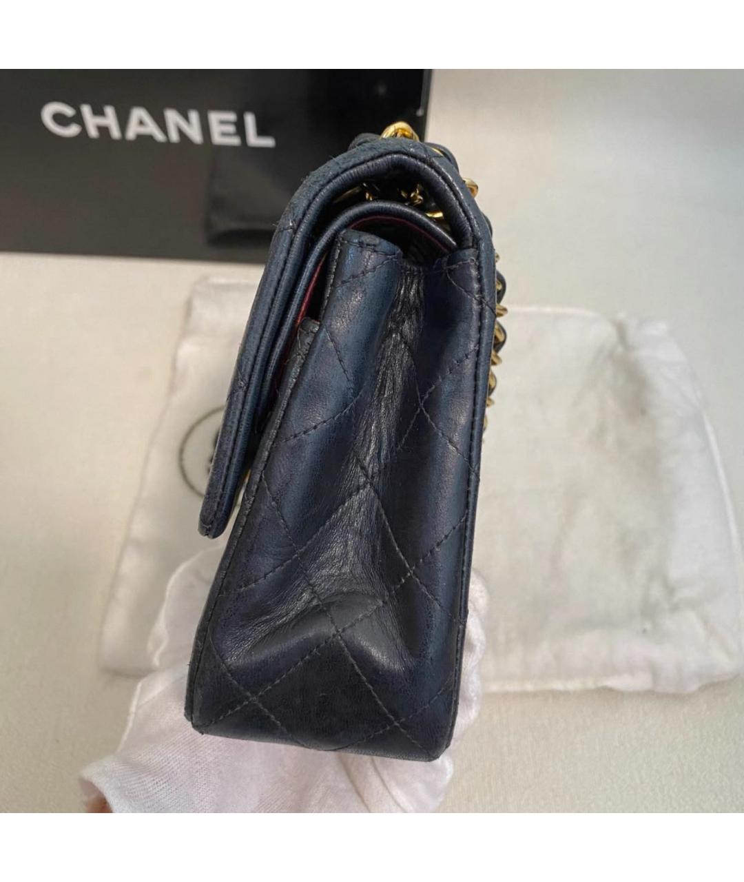 CHANEL Черная кожаная сумка через плечо, фото 4