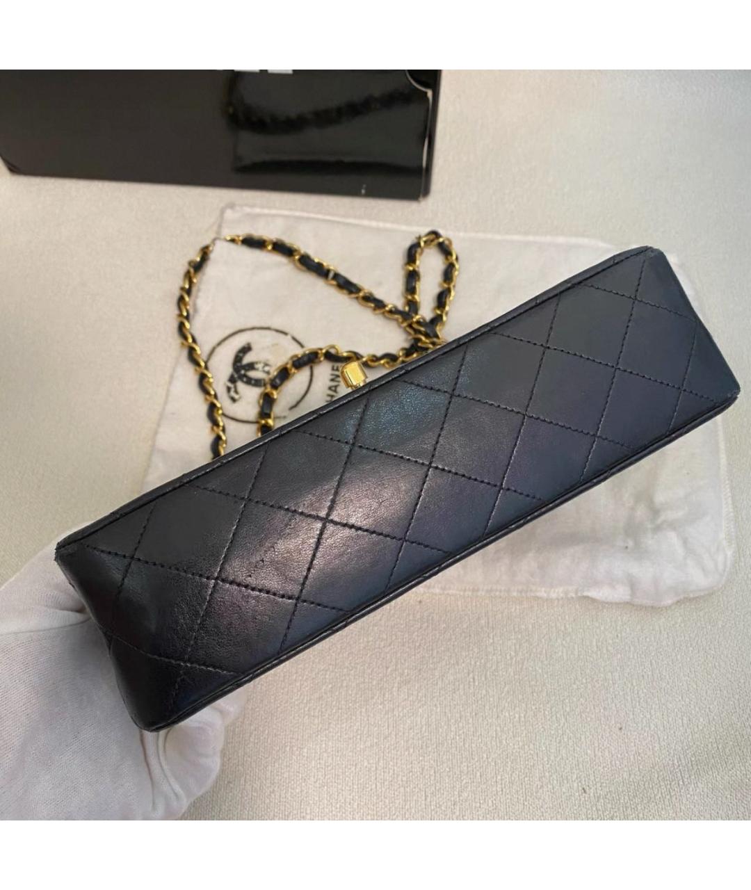 CHANEL Черная кожаная сумка через плечо, фото 3