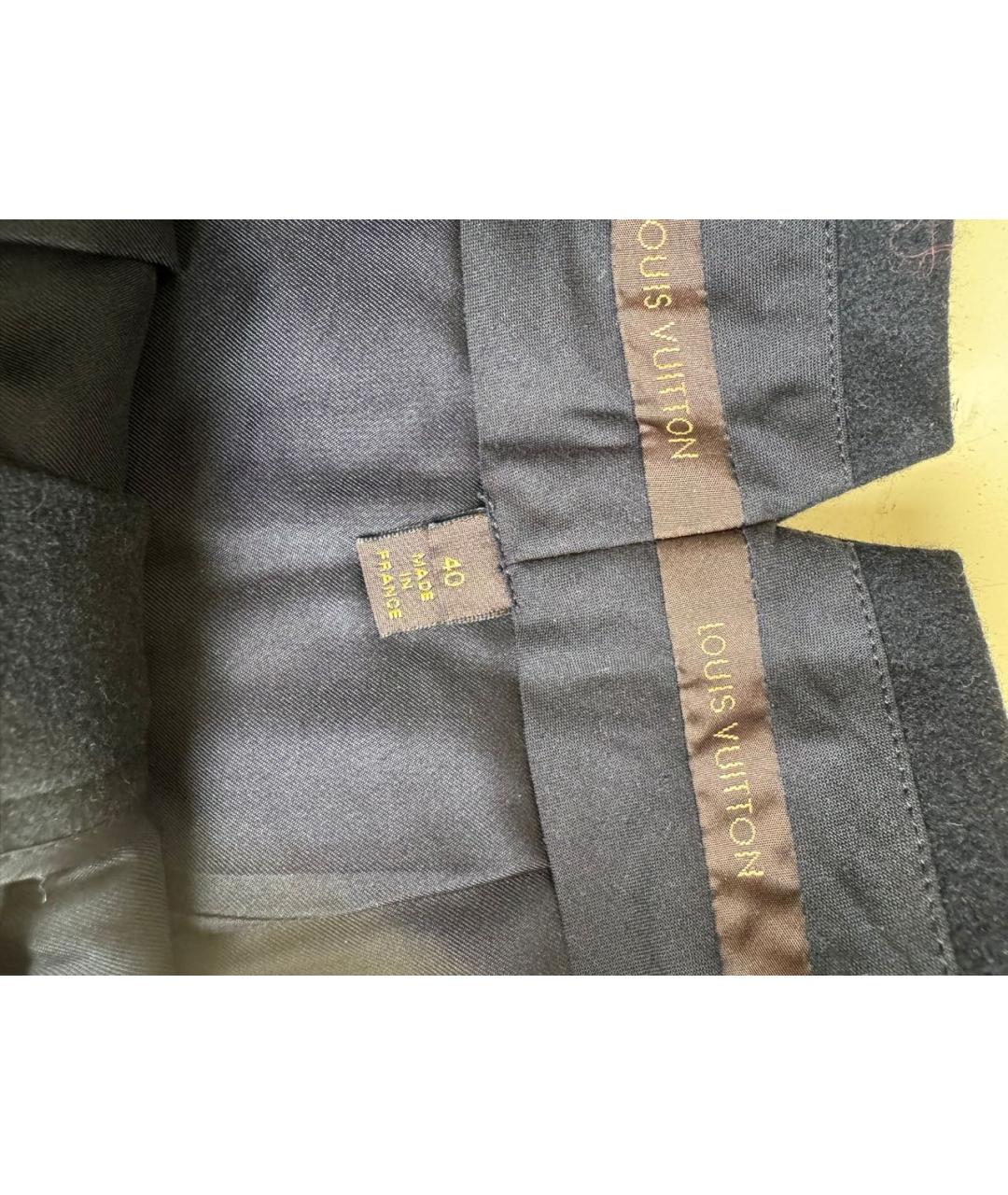 LOUIS VUITTON Черная юбка миди, фото 7