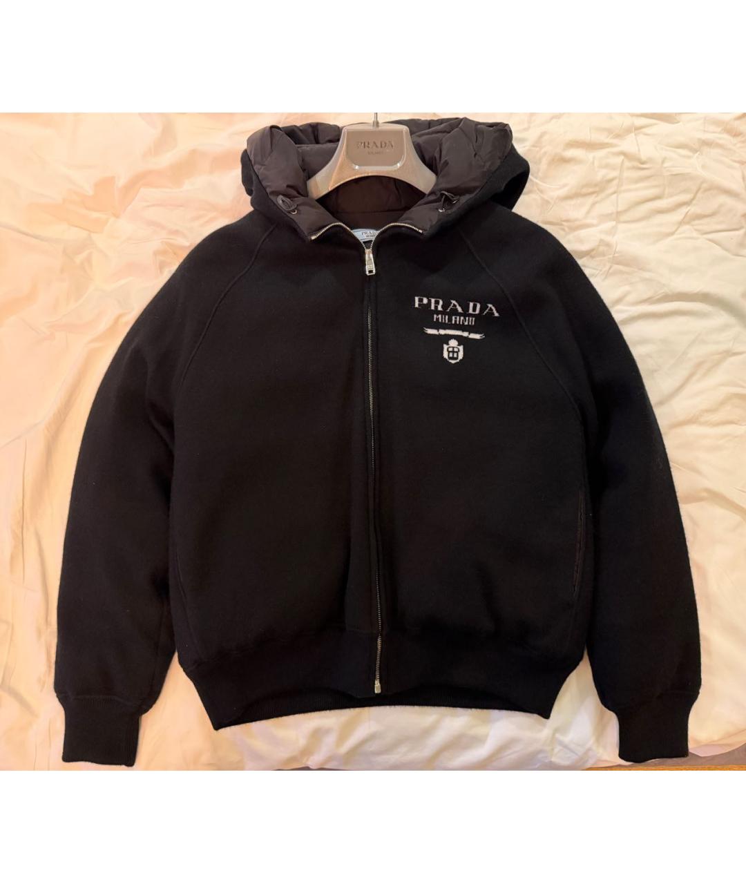 PRADA Черная кашемировая куртка, фото 7