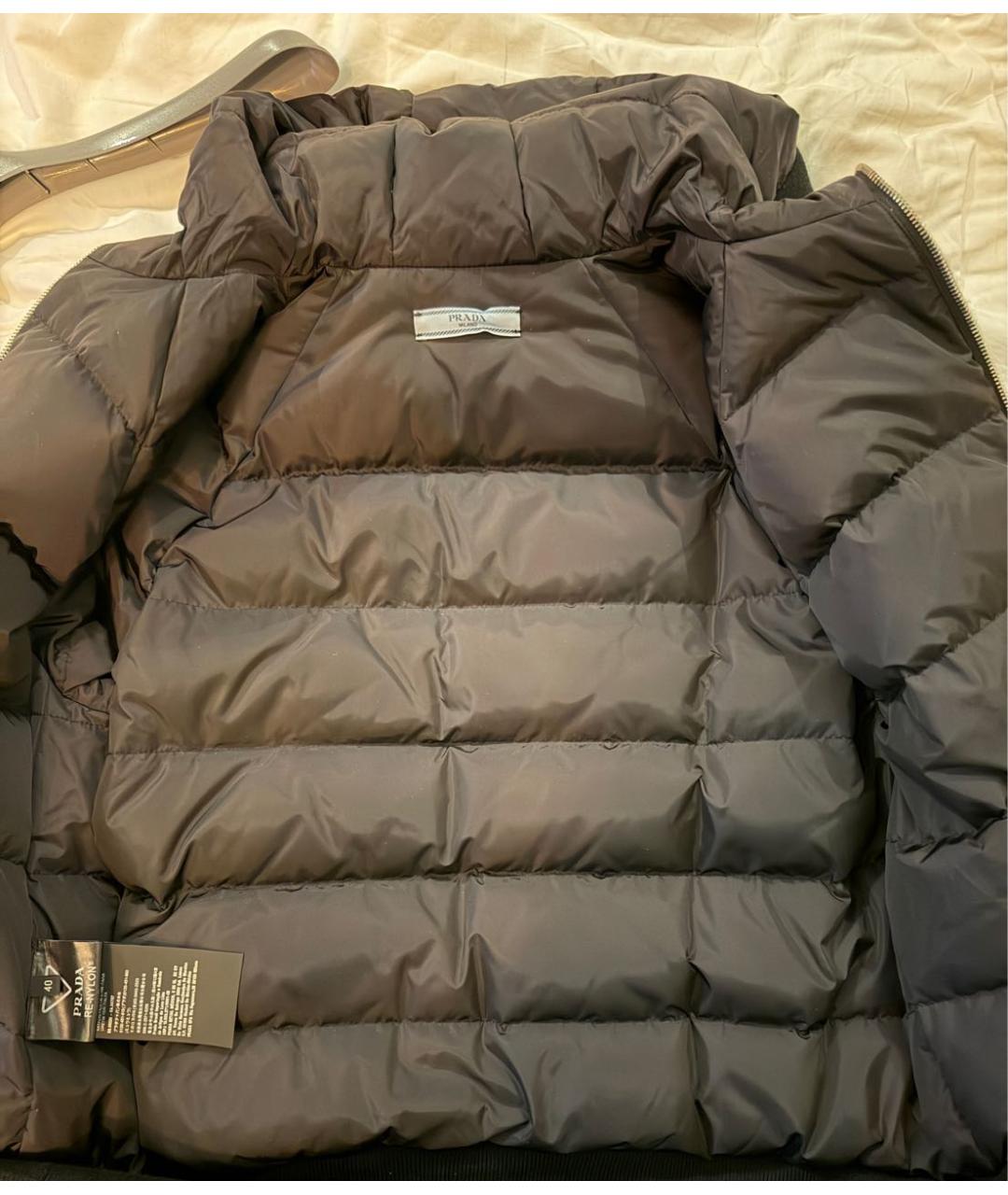 PRADA Черная кашемировая куртка, фото 3