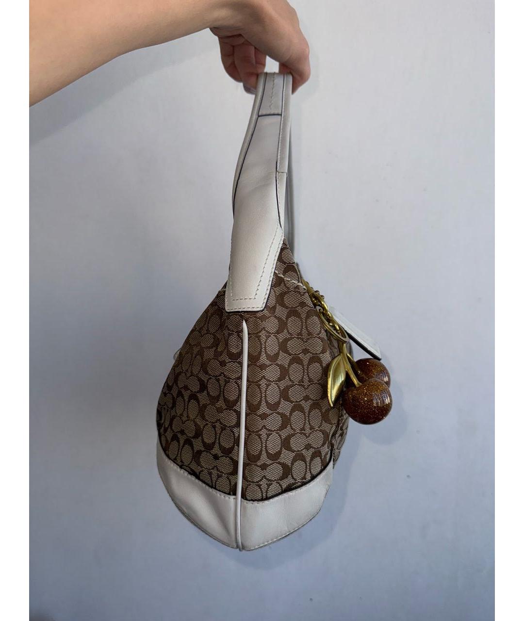 COACH Мульти тканевая сумка с короткими ручками, фото 4