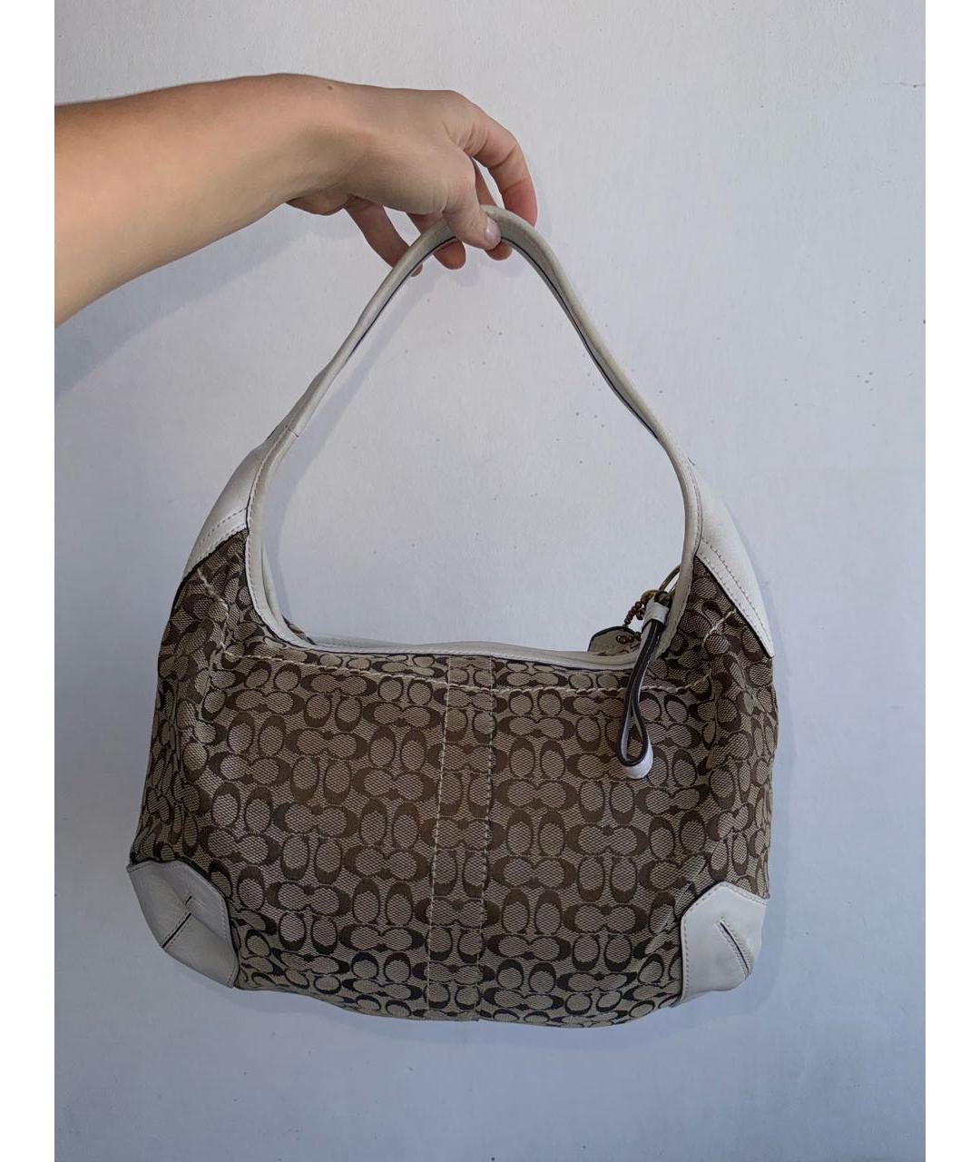 COACH Мульти тканевая сумка с короткими ручками, фото 7