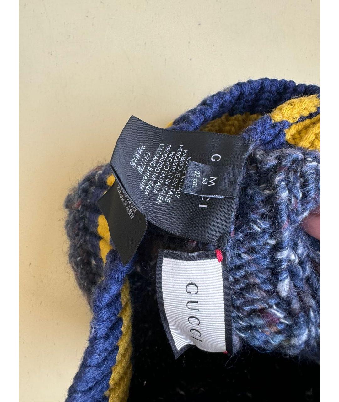 GUCCI Мульти шерстяная шапка, фото 4