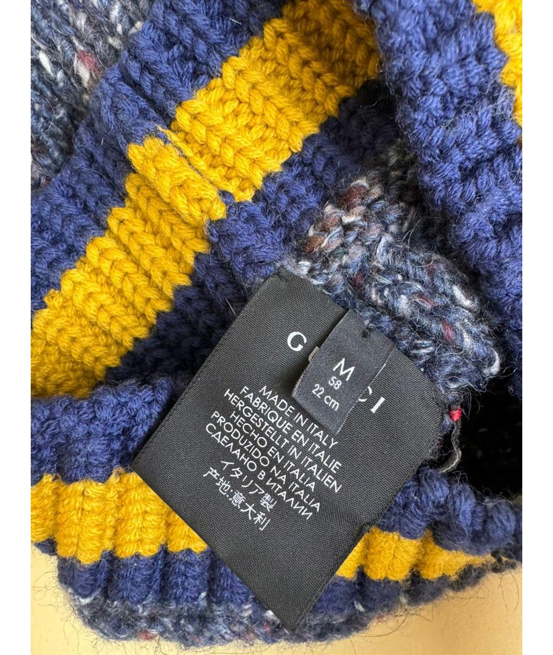 GUCCI Мульти шерстяная шапка, фото 5