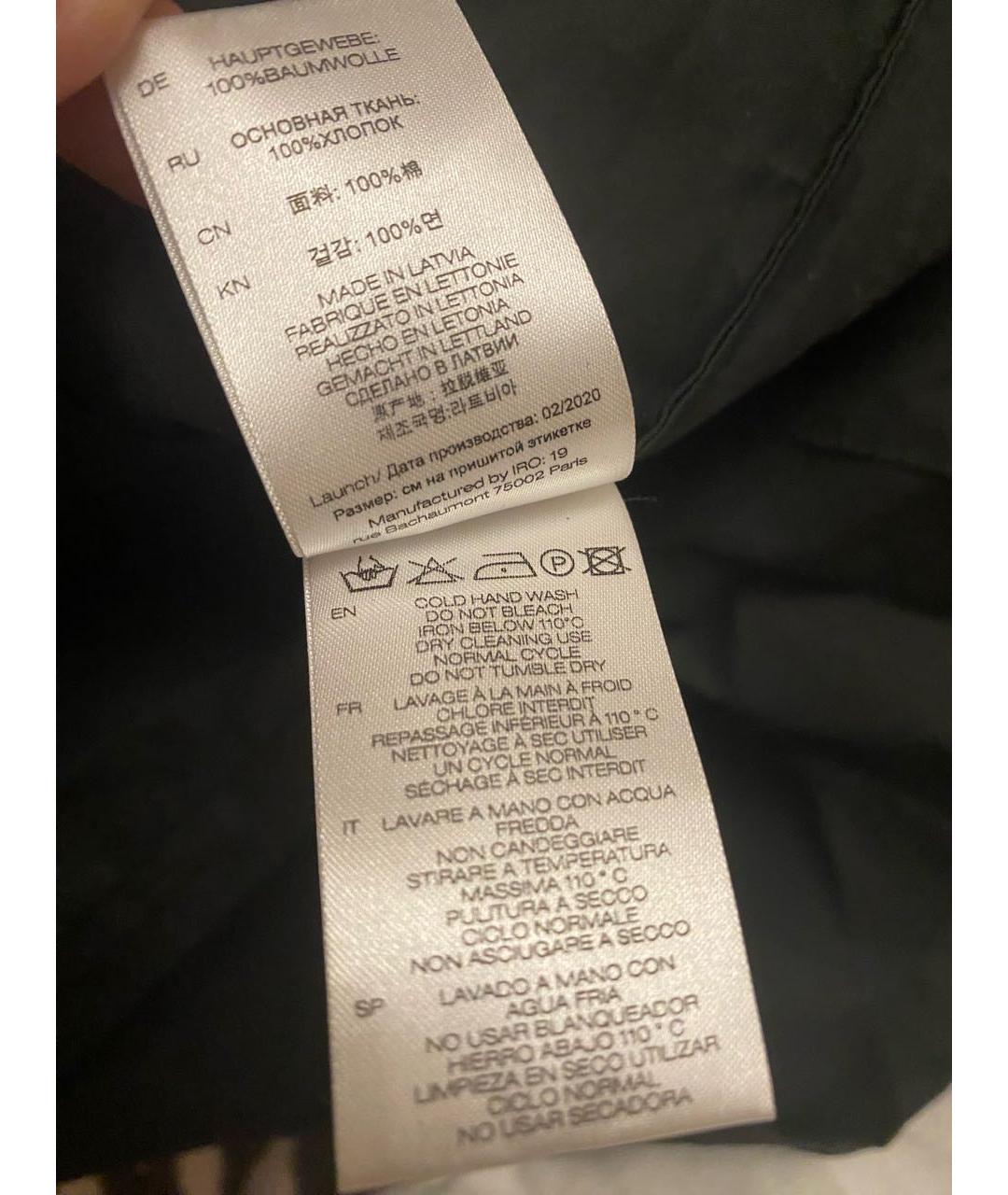 IRO Черное хлопковое коктейльное платье, фото 6