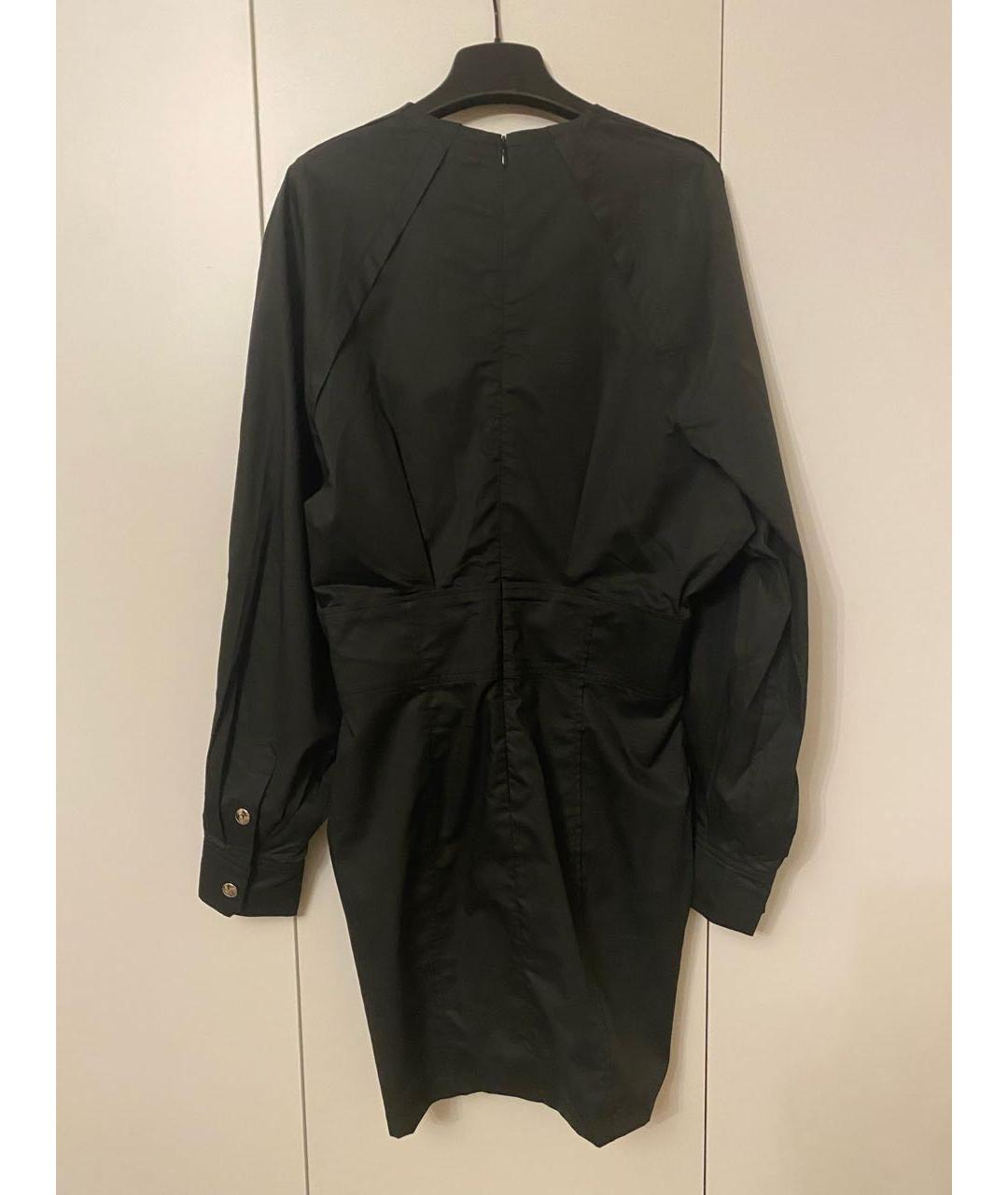 IRO Черное хлопковое коктейльное платье, фото 2