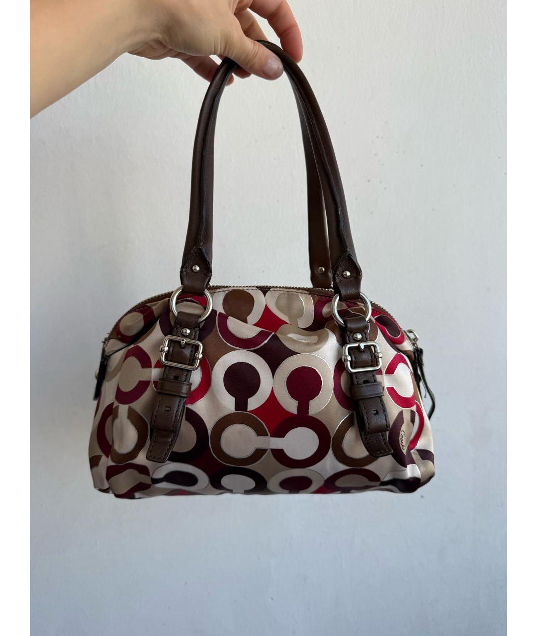 COACH Мульти тканевая сумка с короткими ручками, фото 7