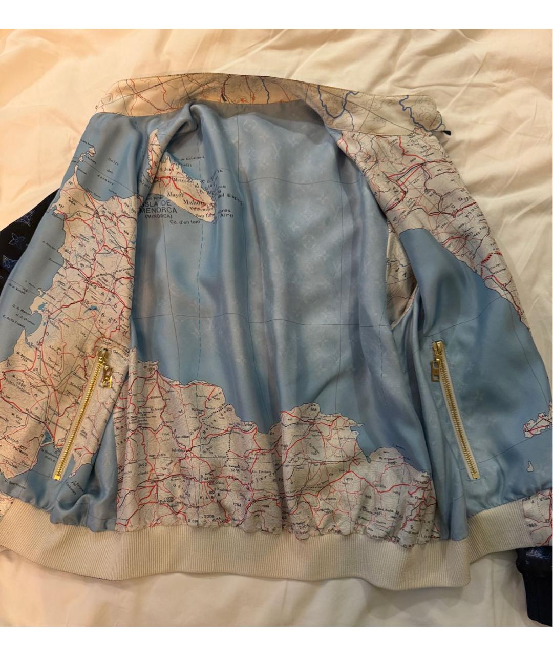 LOUIS VUITTON Темно-синий шелковый жакет/пиджак, фото 3