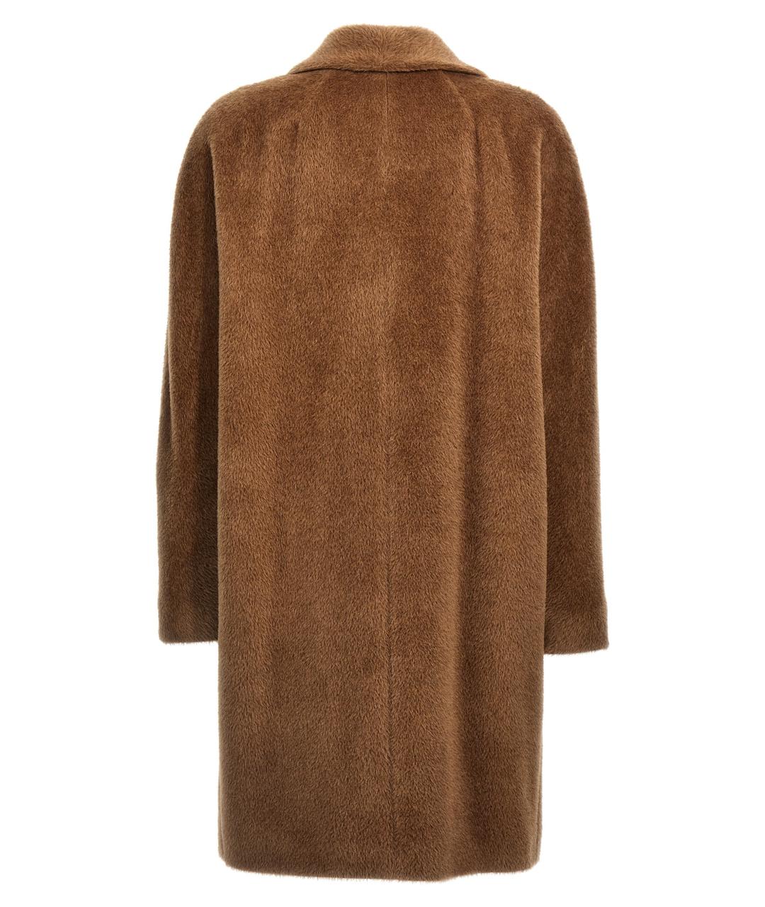 'S MAX MARA Коричневая шерстяная шуба, фото 2