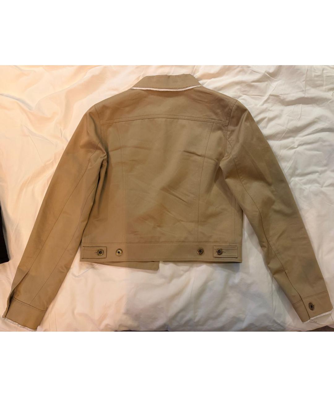 MIU MIU Бежевый деним жакет/пиджак, фото 2