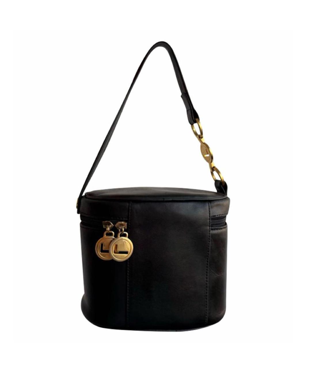 LANVIN Черная кожаная сумка с короткими ручками, фото 9