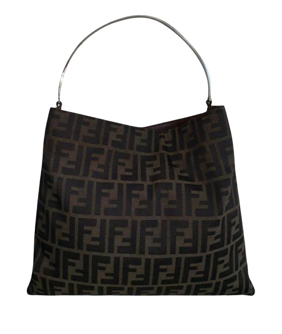 FENDI Мульти жаккардовая сумка с короткими ручками, фото 1