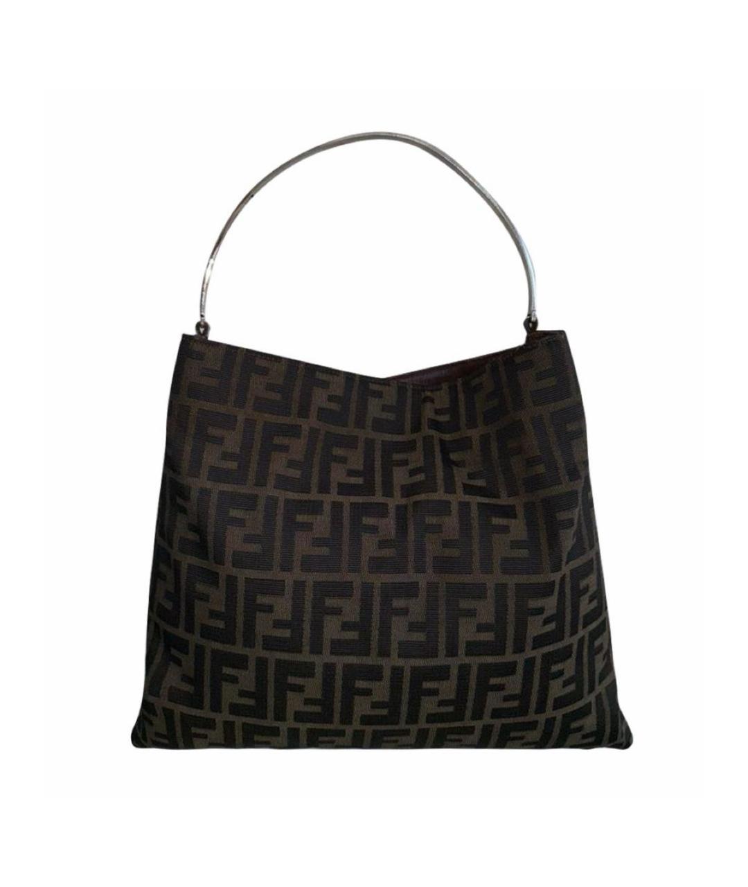 FENDI Мульти жаккардовая сумка с короткими ручками, фото 9