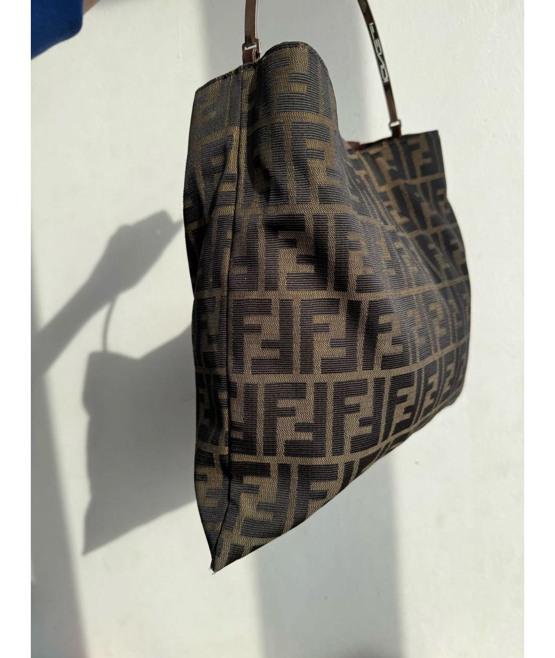 FENDI Мульти жаккардовая сумка с короткими ручками, фото 3