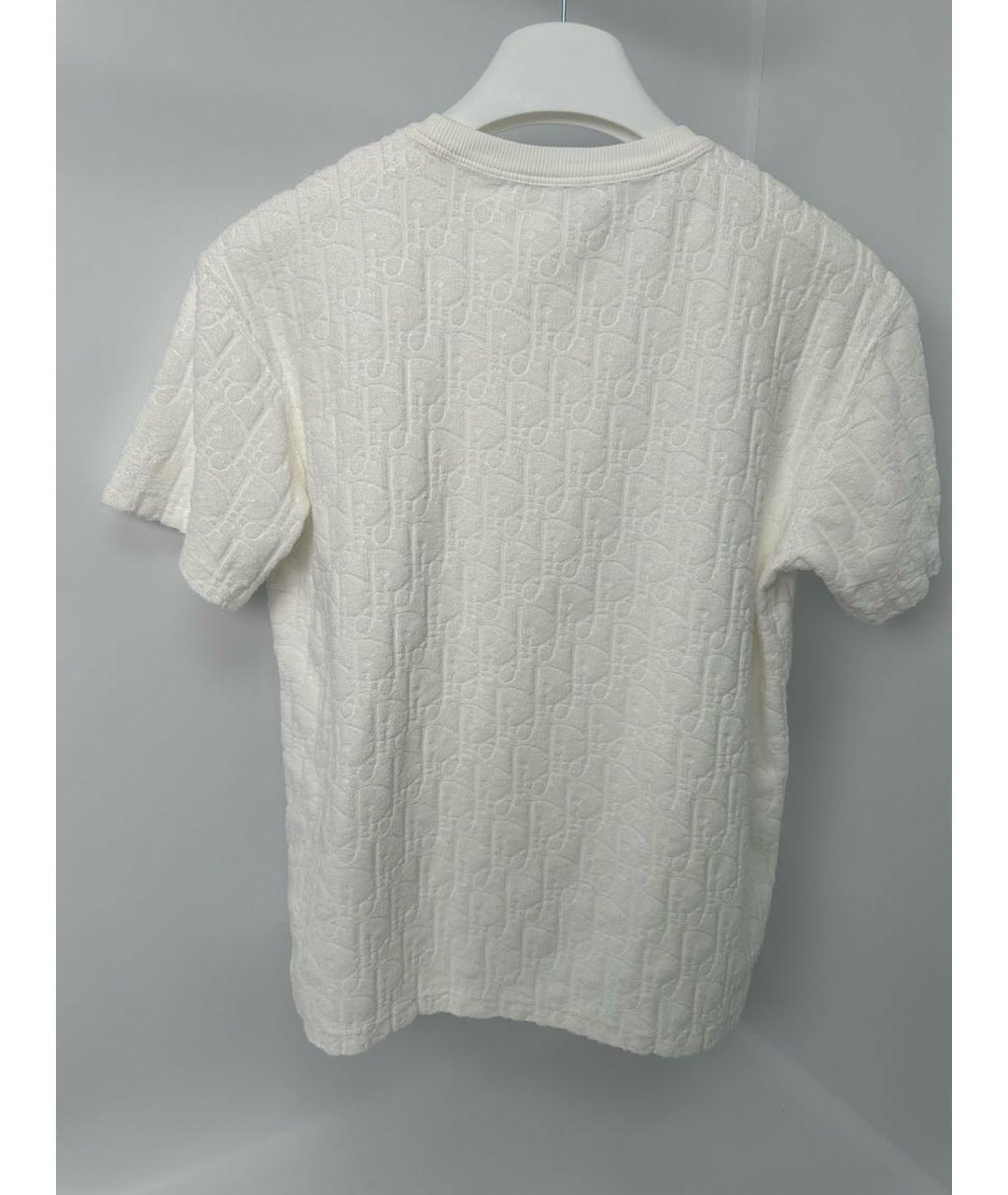 CHRISTIAN DIOR Белая хлопковая футболка, фото 3