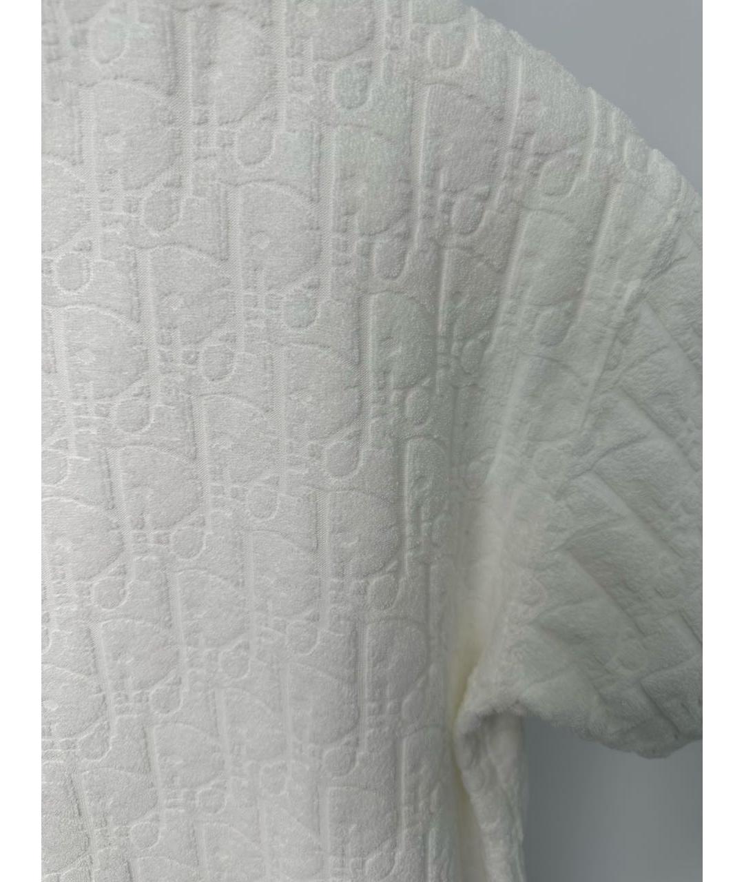 CHRISTIAN DIOR Белая хлопковая футболка, фото 7