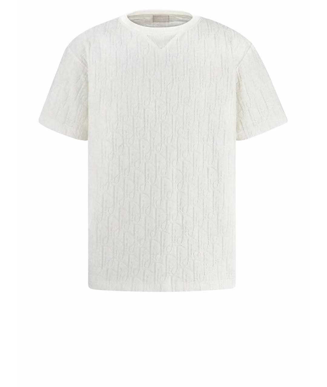 CHRISTIAN DIOR Белая хлопковая футболка, фото 1