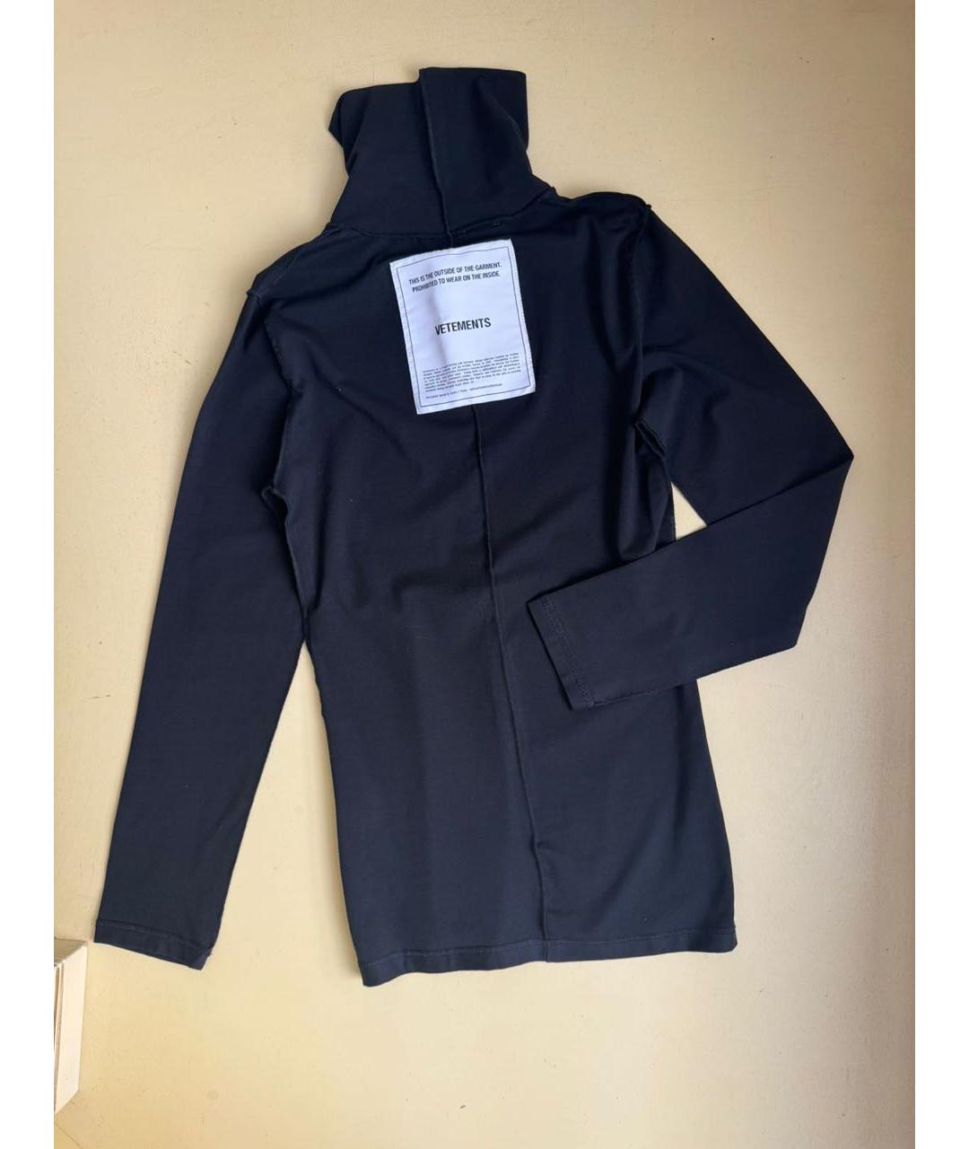 VETEMENTS Черная водолазка, фото 3