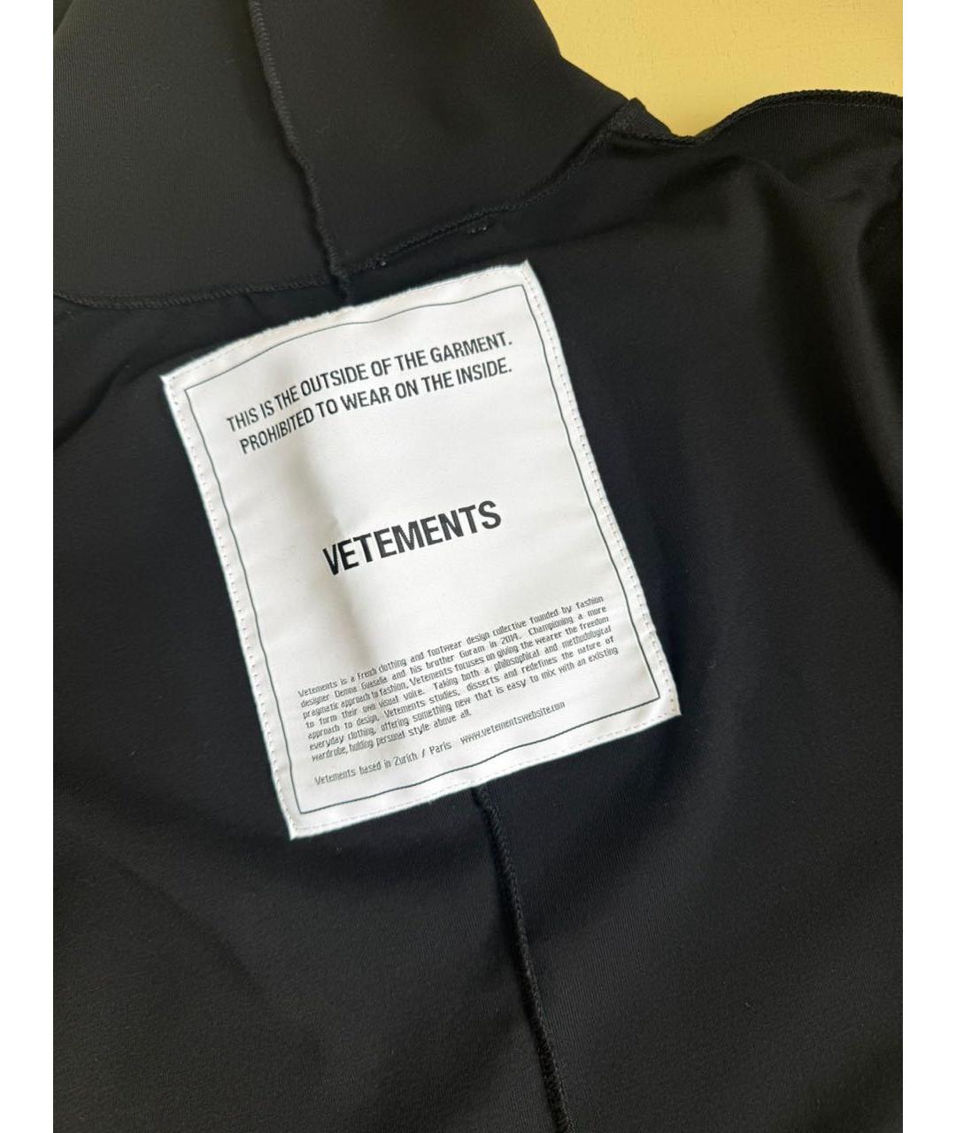 VETEMENTS Черная водолазка, фото 5