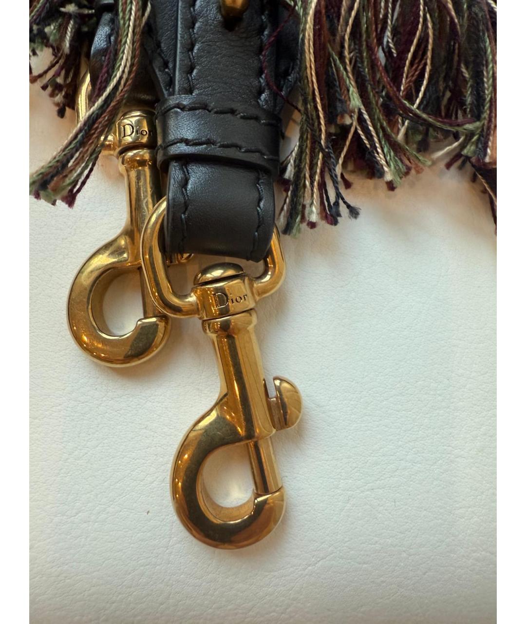 CHRISTIAN DIOR Коричневая кожаная сумка через плечо, фото 8