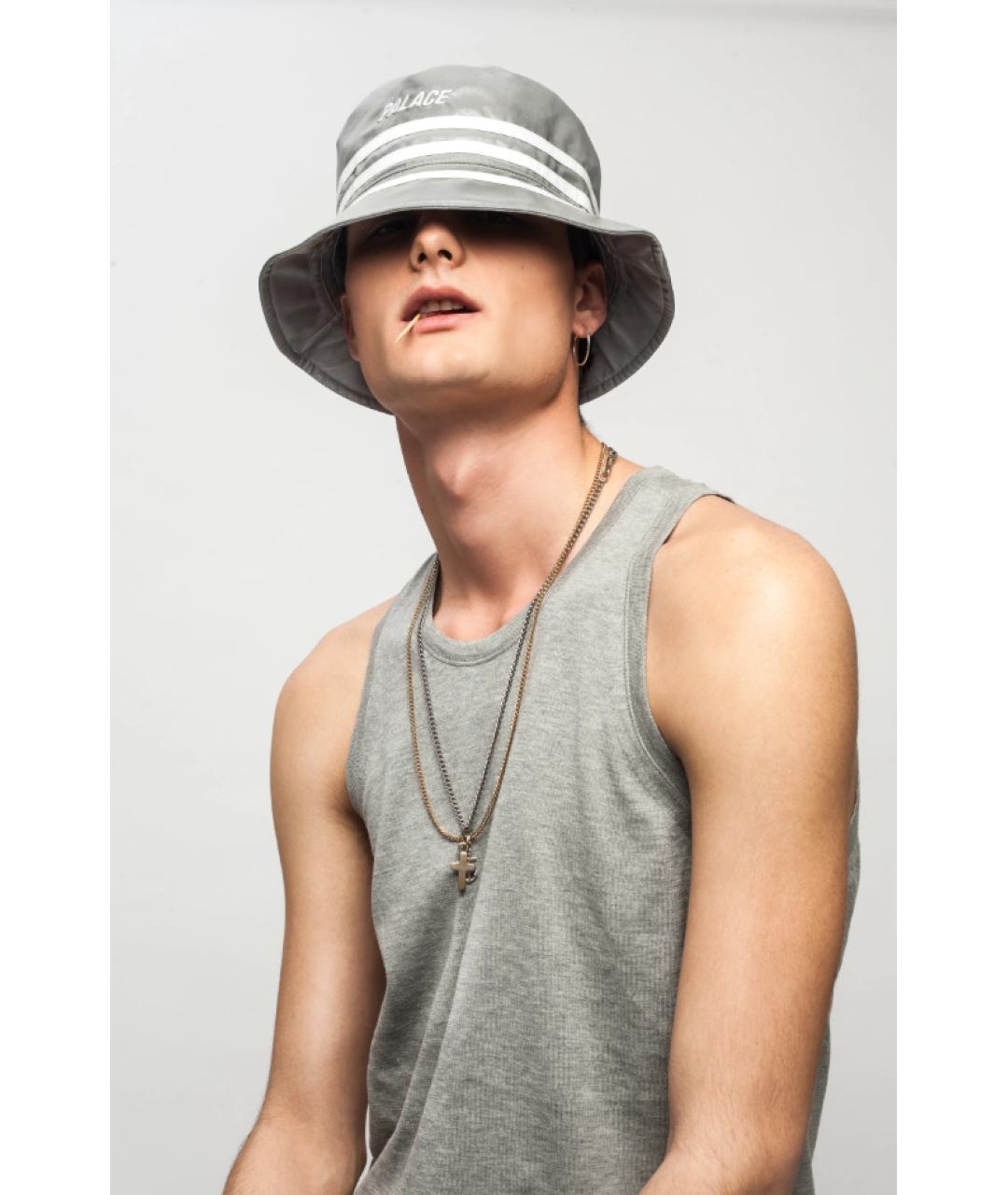 PALACE Серебряная хлопковая кепка/бейсболка, фото 6