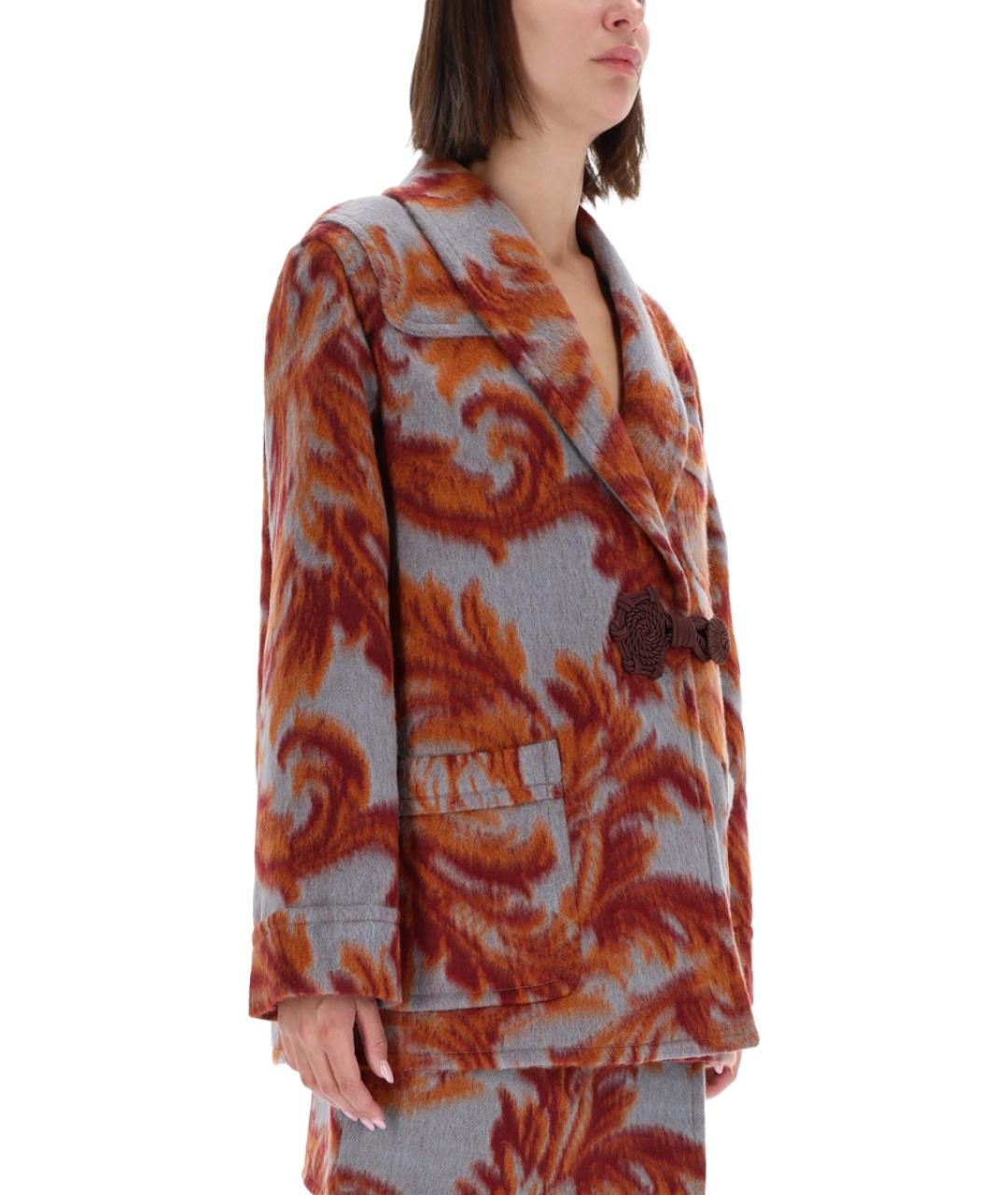 ETRO Мульти шерстяное пальто, фото 5