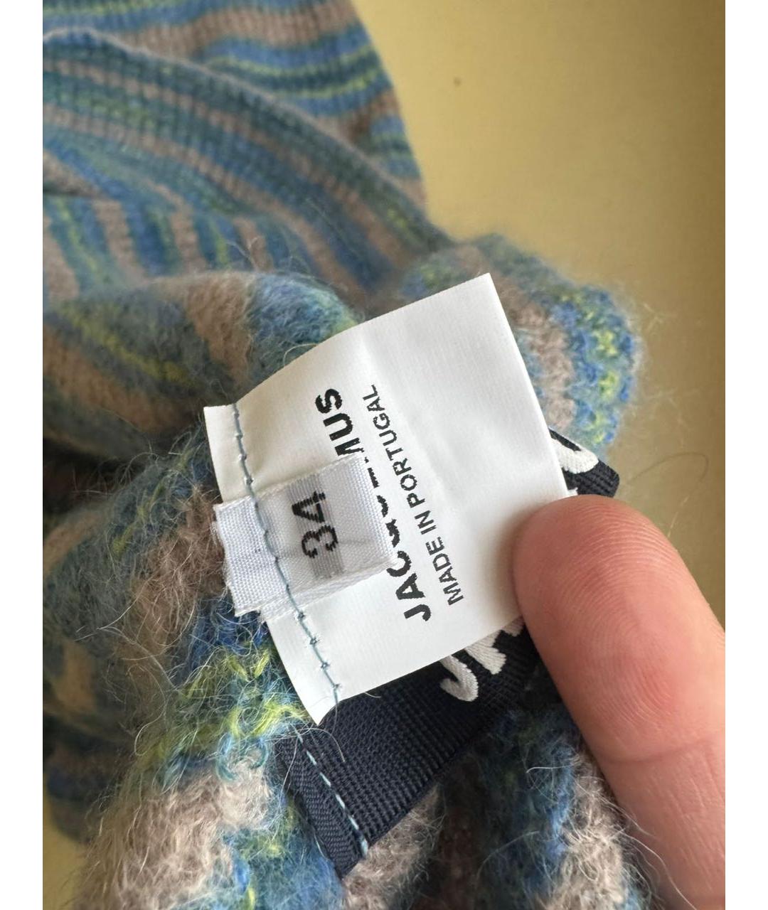 JACQUEMUS Голубое повседневное платье, фото 5