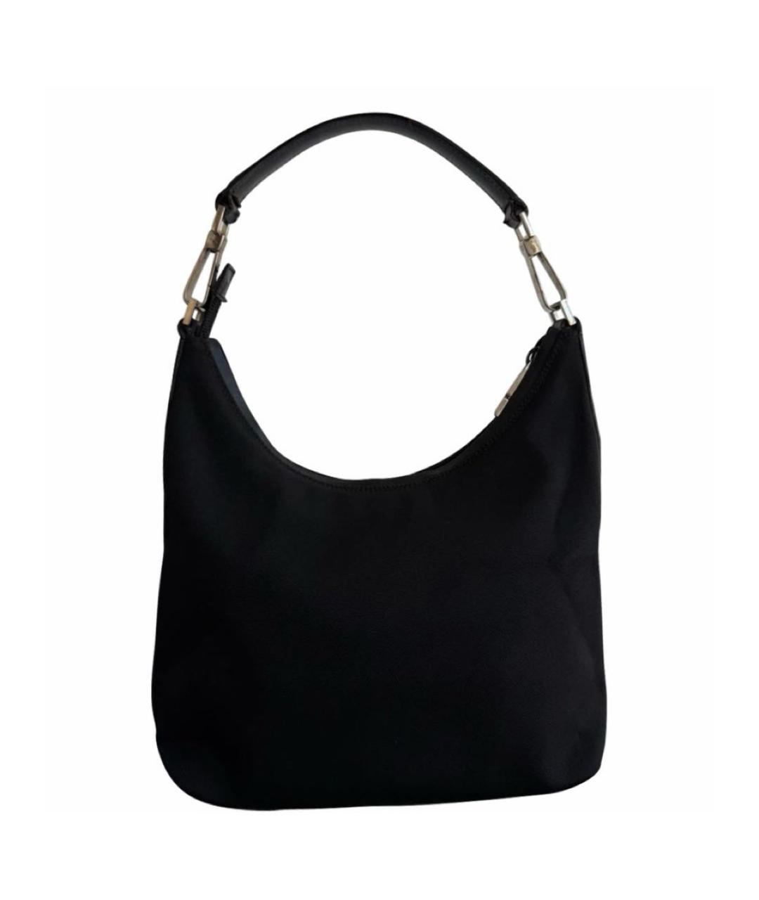 GUCCI Черная синтетическая сумка с короткими ручками, фото 9