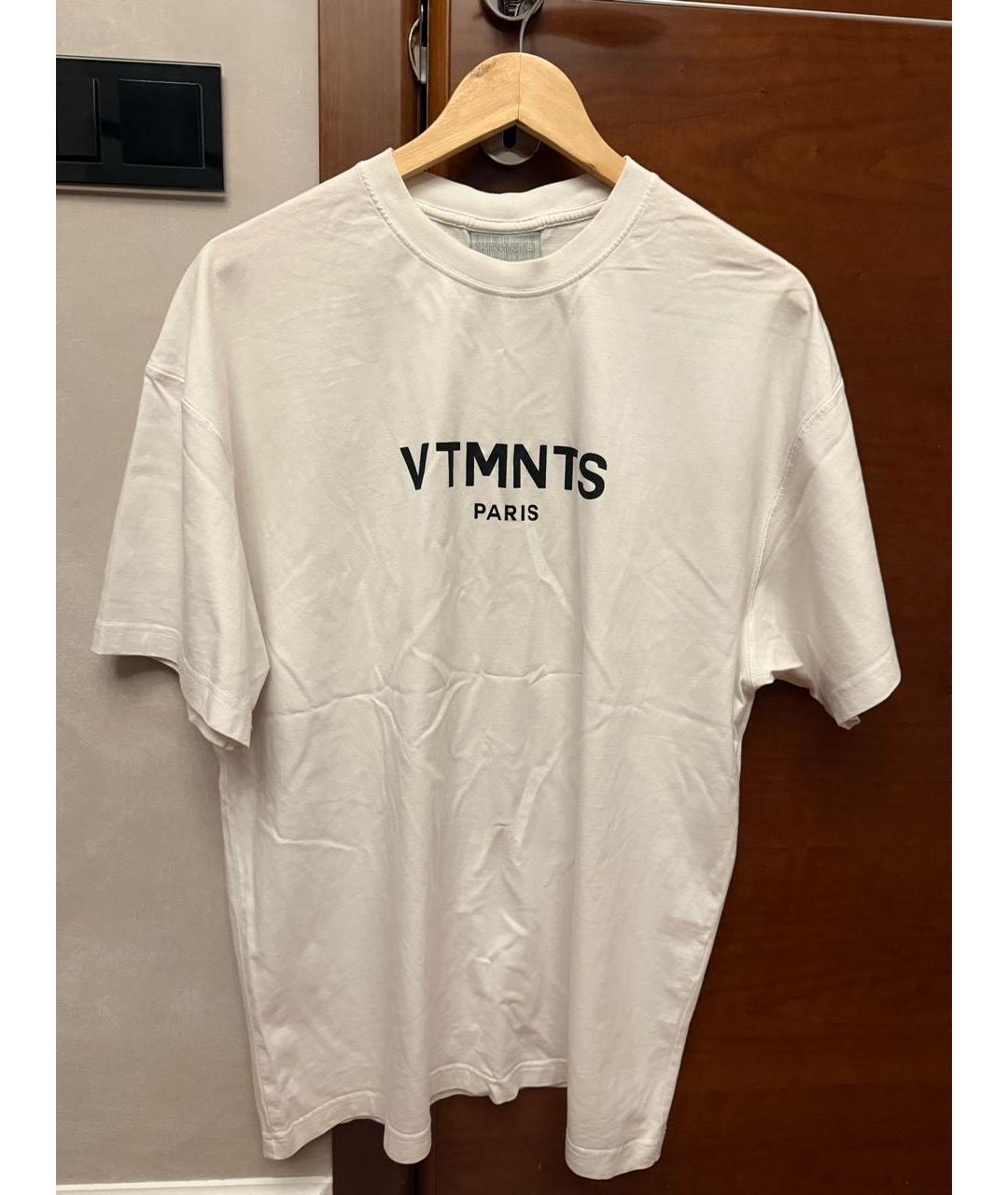 VTMNTS Белая хлопковая футболка, фото 5