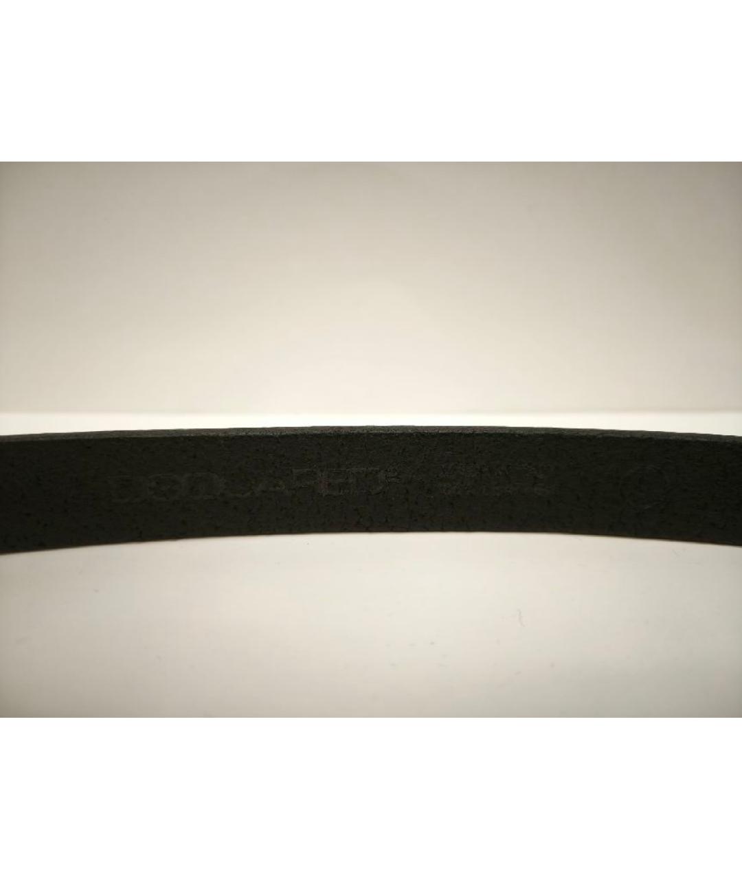 DSQUARED2 Черный кожаный ремень, фото 4