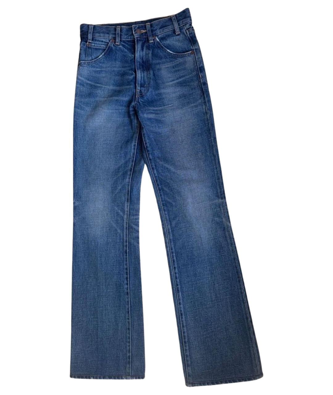 CELINE Темно-синие хлопковые прямые джинсы, фото 1