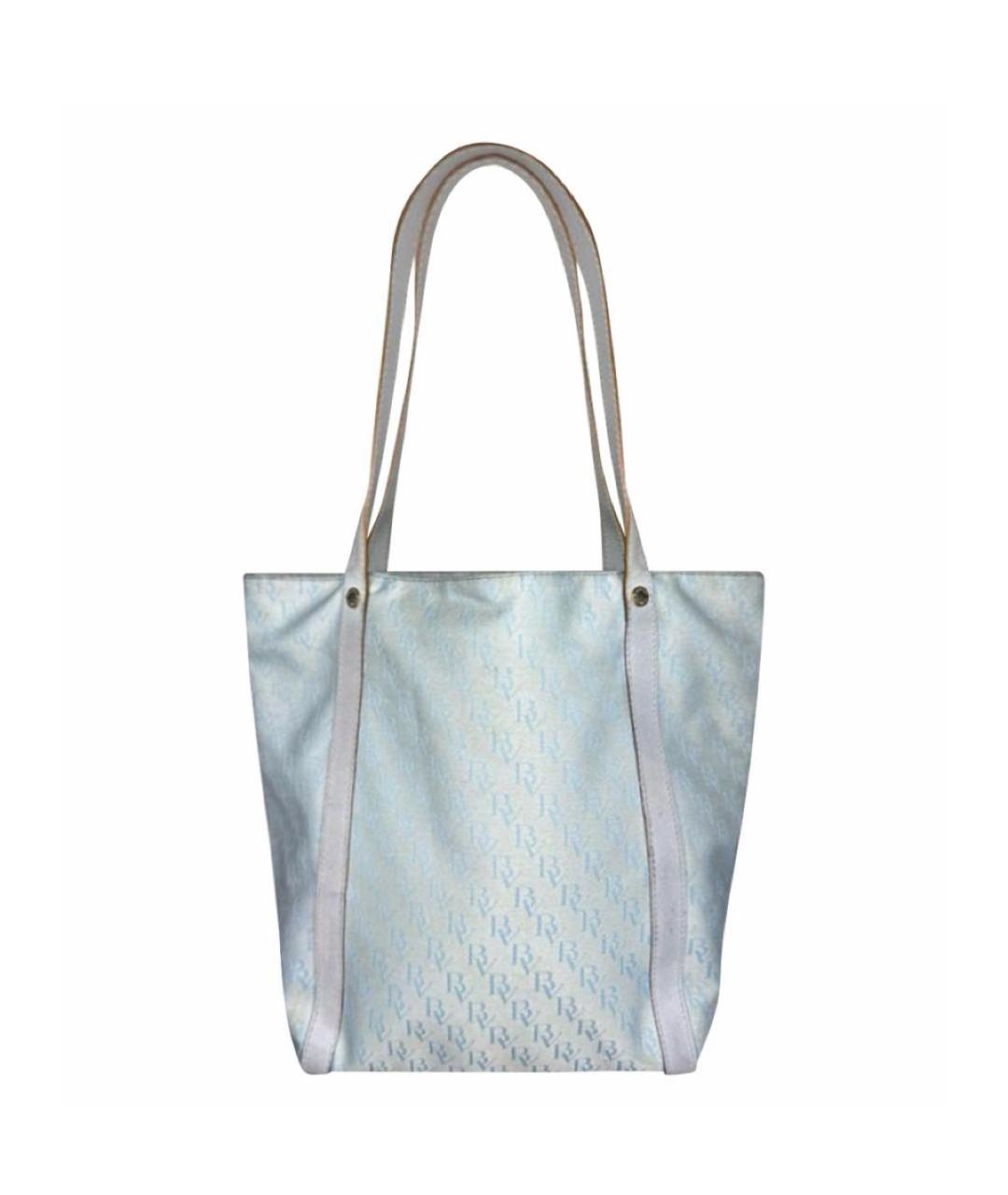 BOTTEGA VENETA Голубая сумка с короткими ручками, фото 1