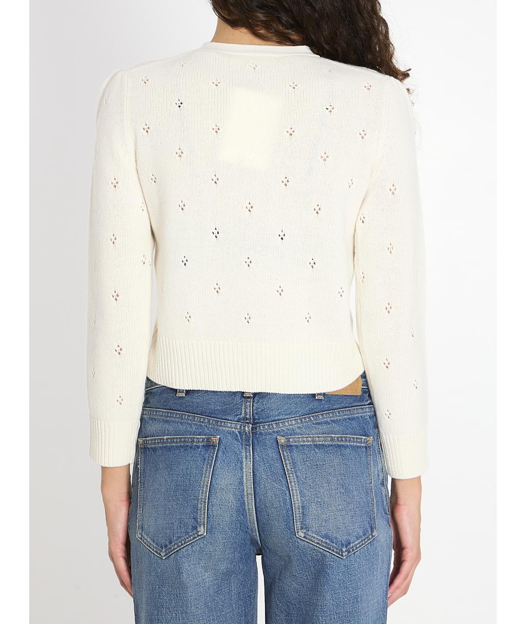 CHLOE Белый шерстяной джемпер / свитер, фото 5