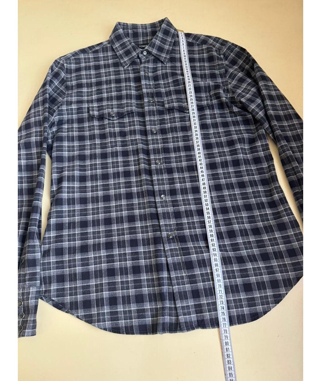 TOM FORD Синяя кэжуал рубашка, фото 5