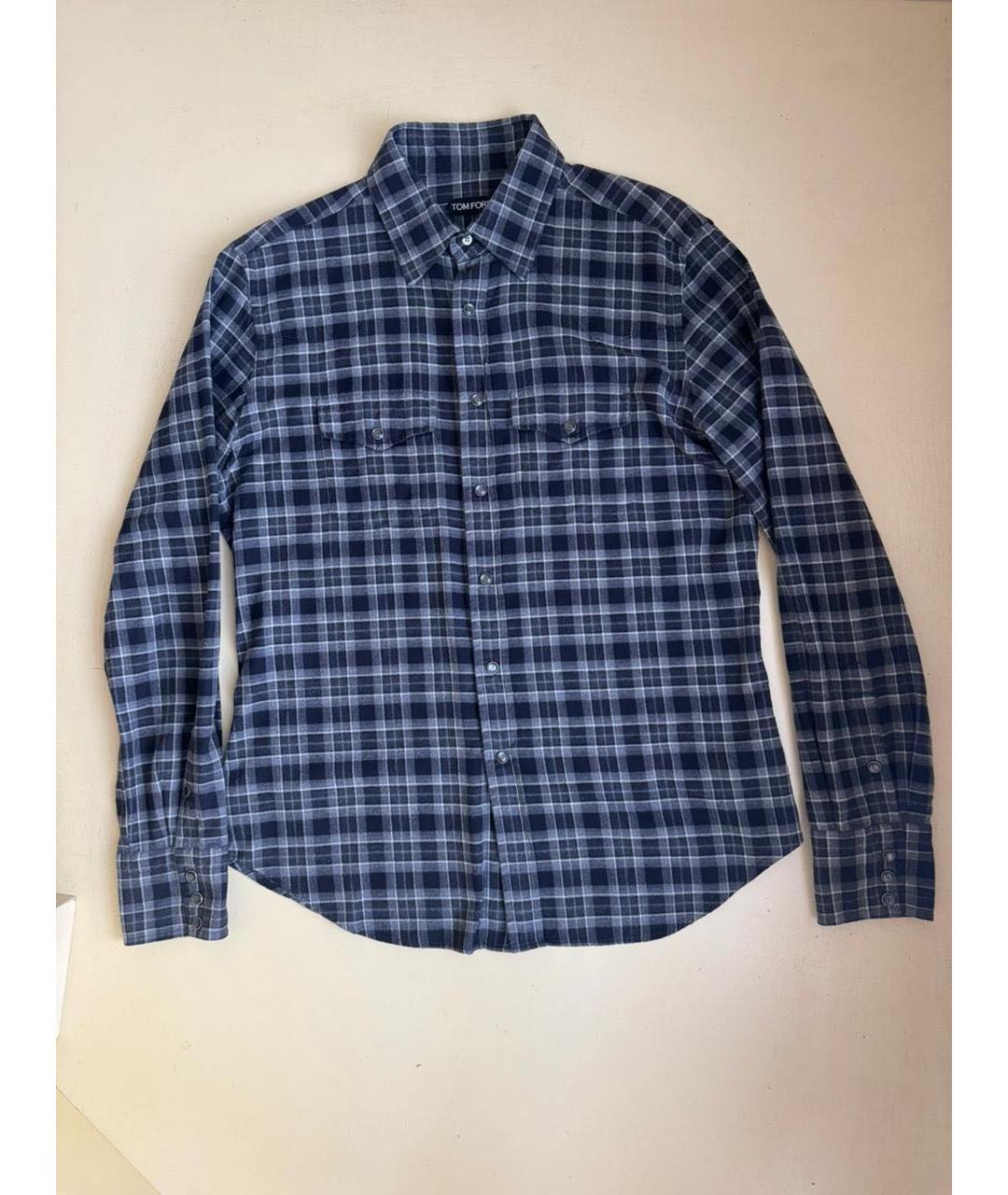 TOM FORD Синяя кэжуал рубашка, фото 9