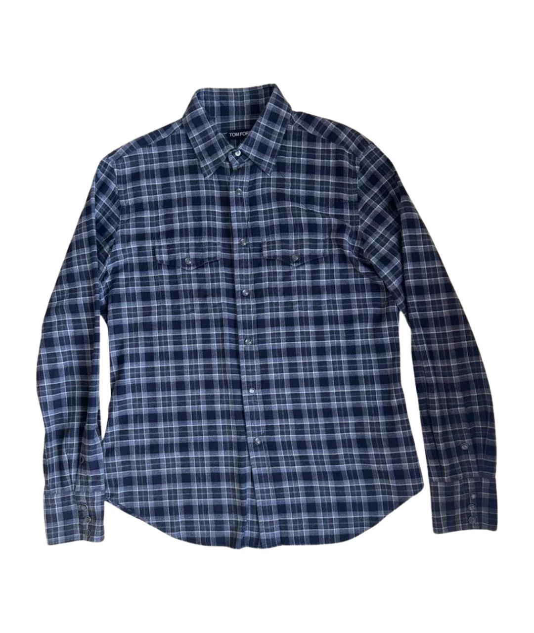 TOM FORD Синяя кэжуал рубашка, фото 1